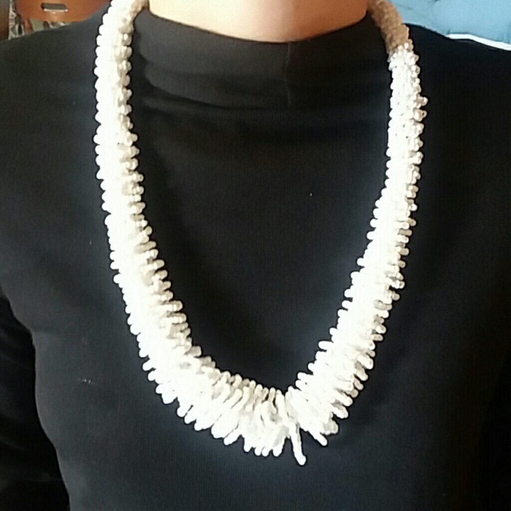 Genuine Indian glass headed necklace - Picture 2 of 2